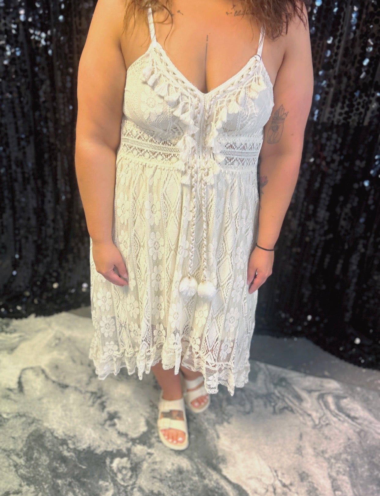 V-Neck Bohemian Dress