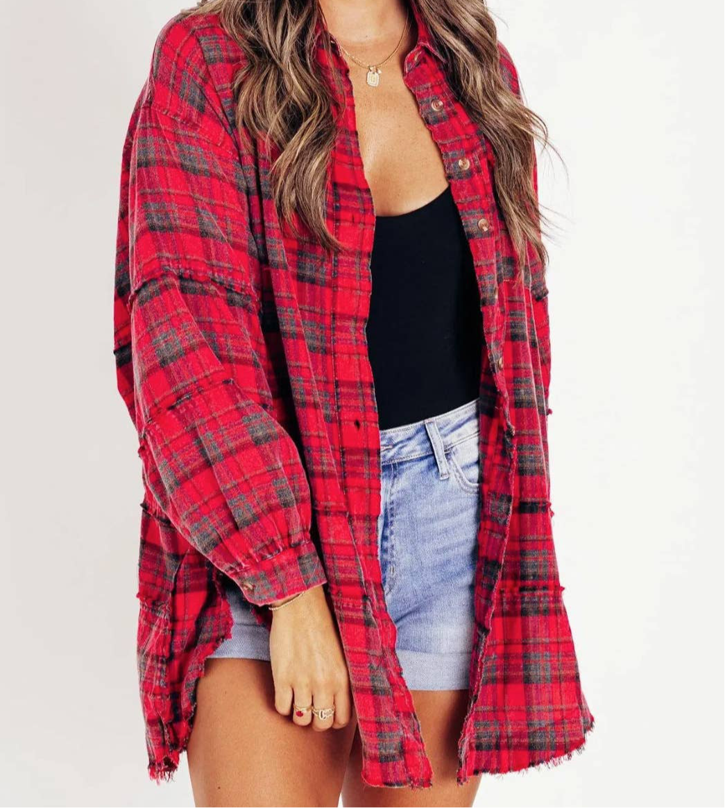Oversized Long Flannel