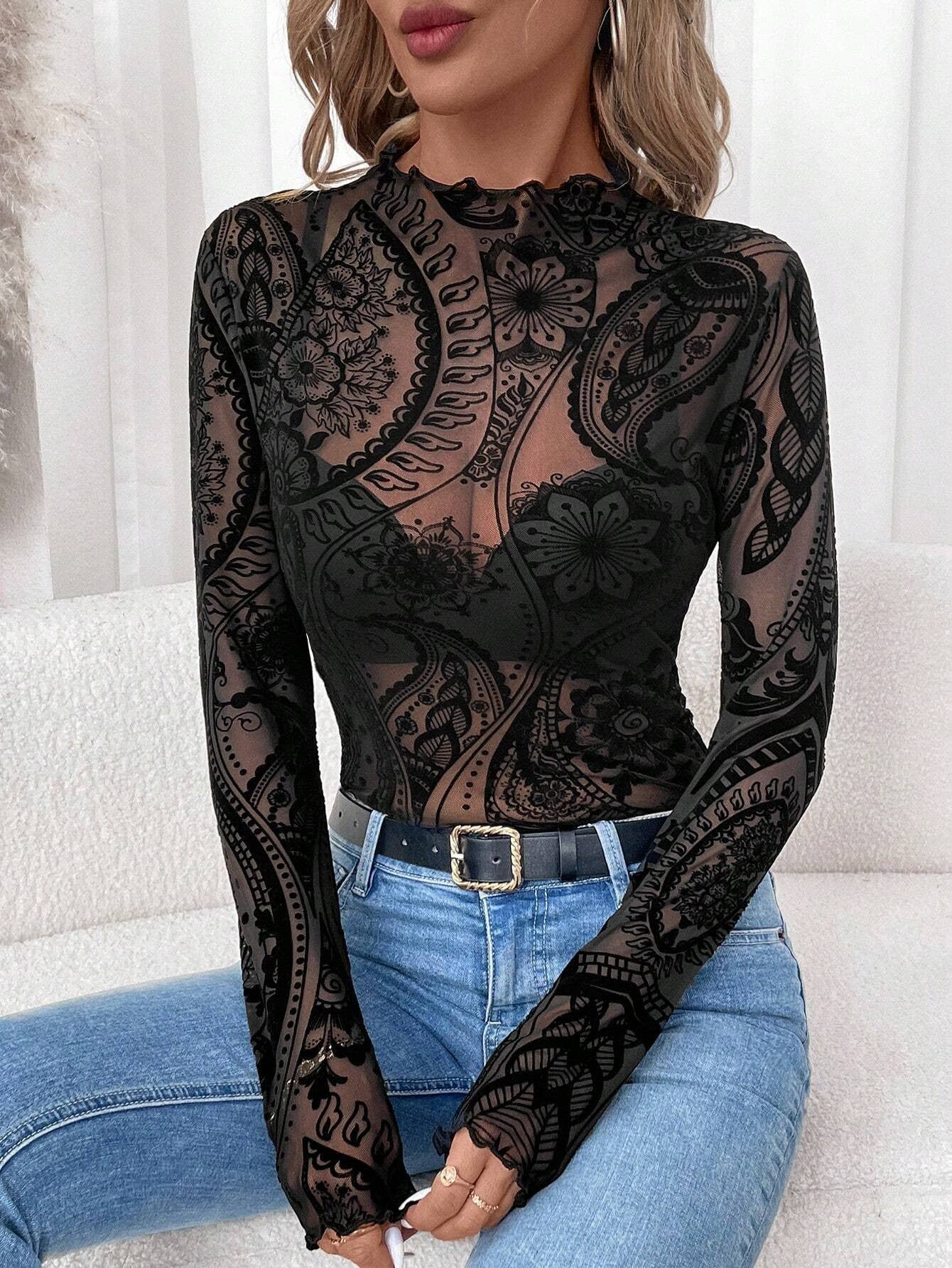 Vintage Mesh Top