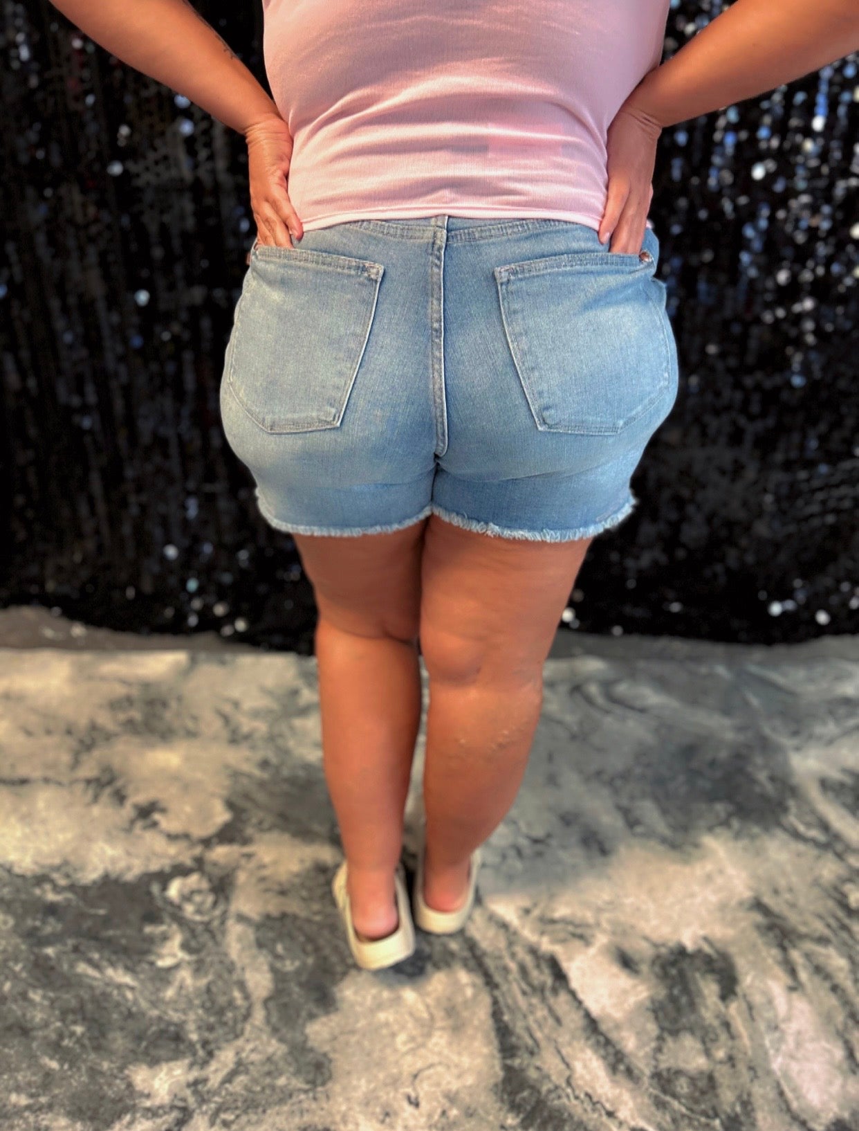 Judy Blue Western Cut Off Shorts