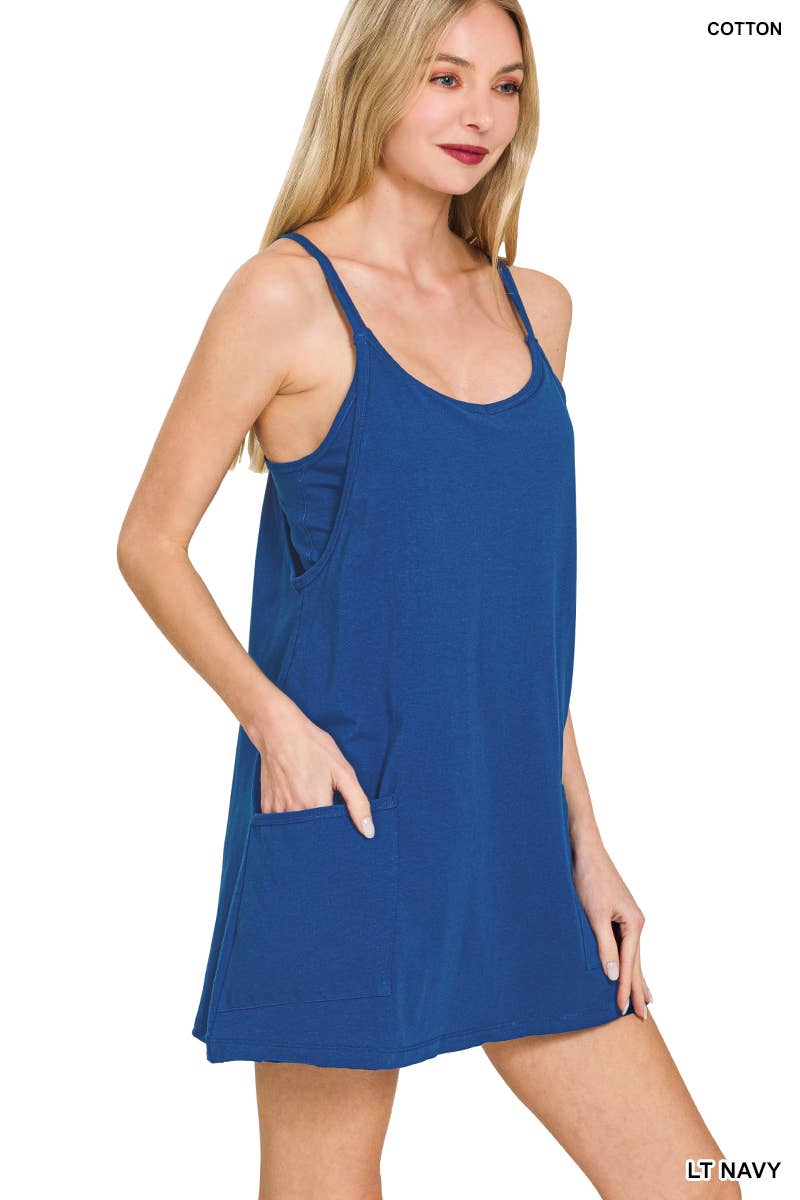 Mini Dress With Built In Romper