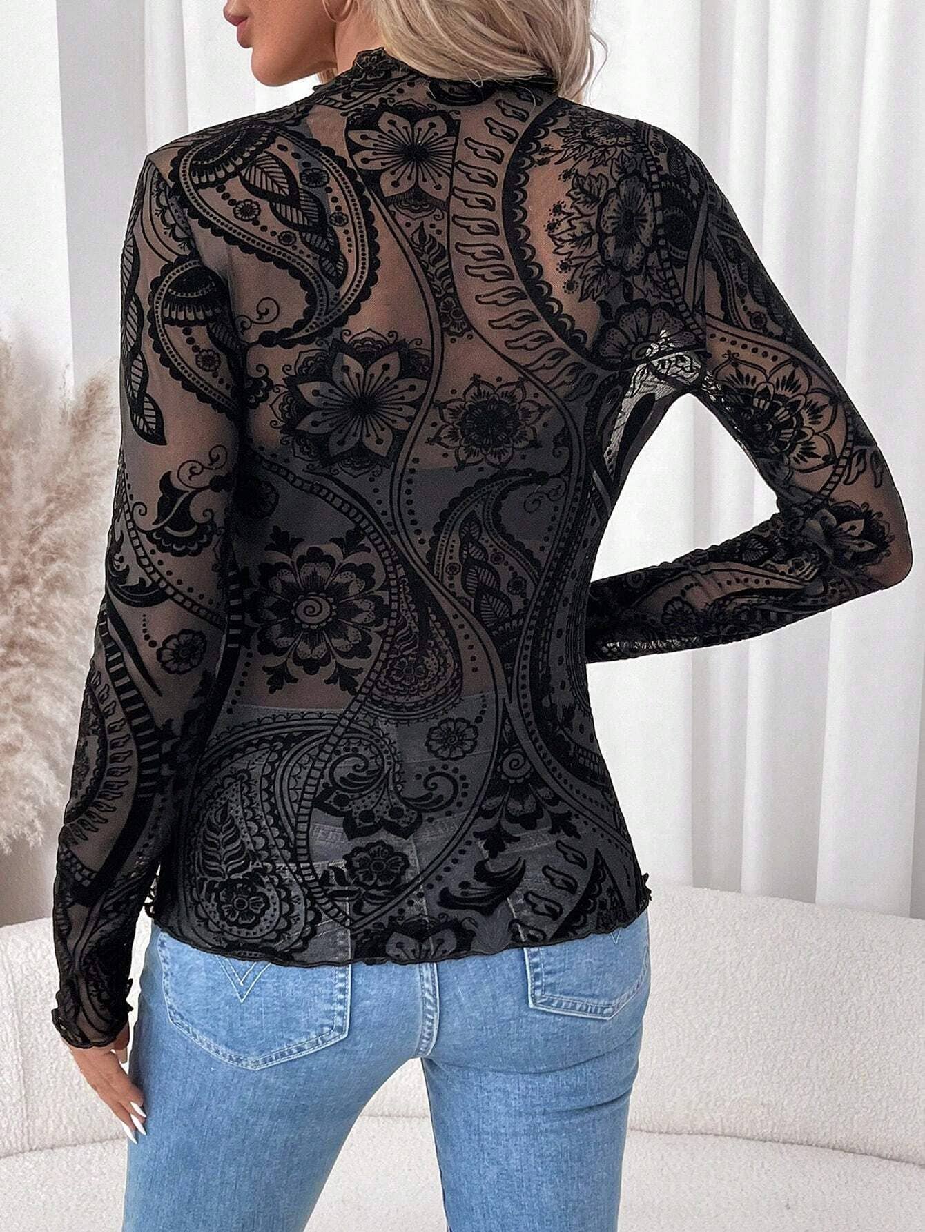 Vintage Mesh Top
