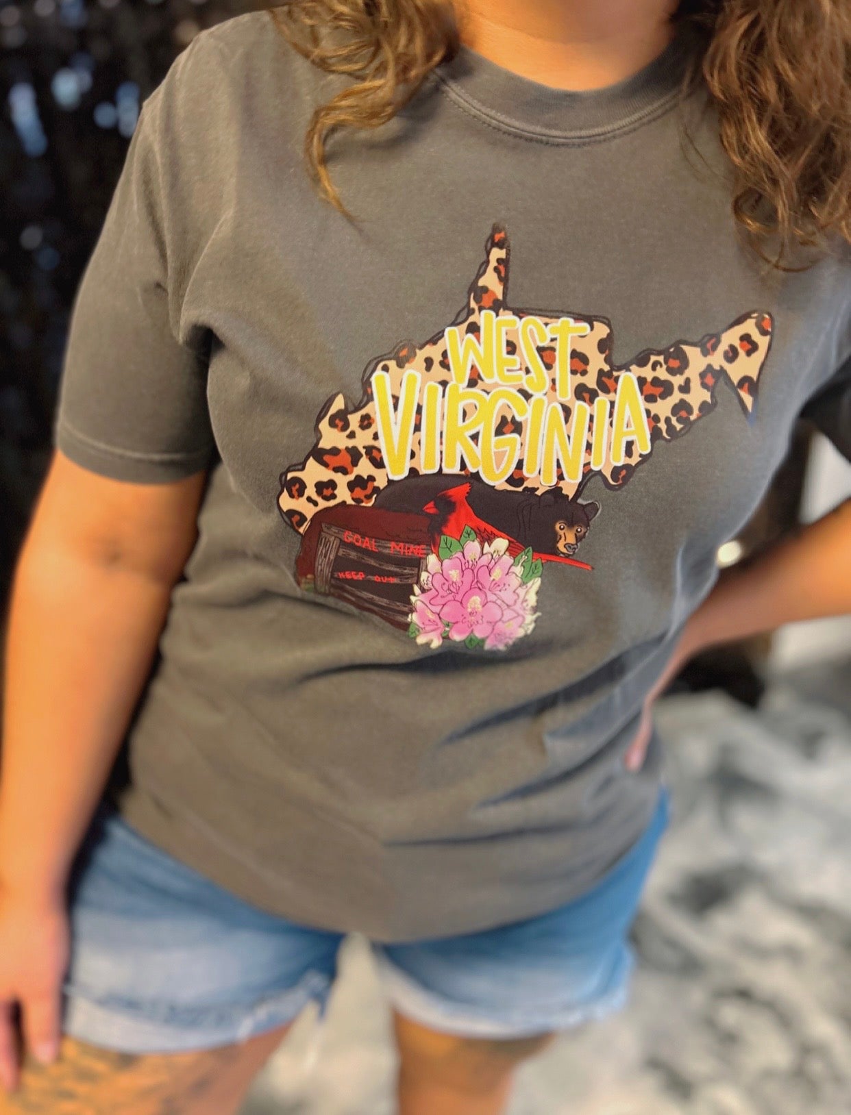 WV State Hand Drawn Tee