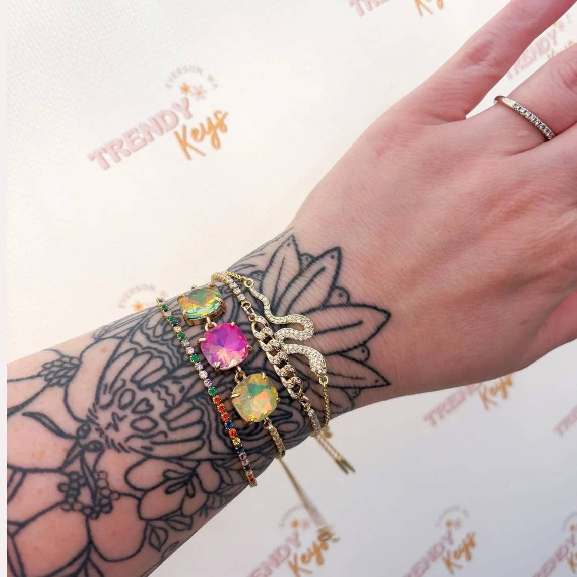 Golden Snake Slider Bracelet