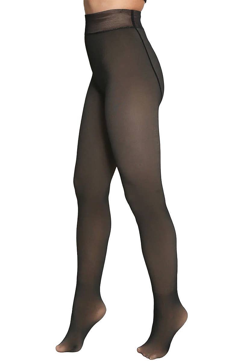 Sheer Fleece Lined Pantyhose Tights