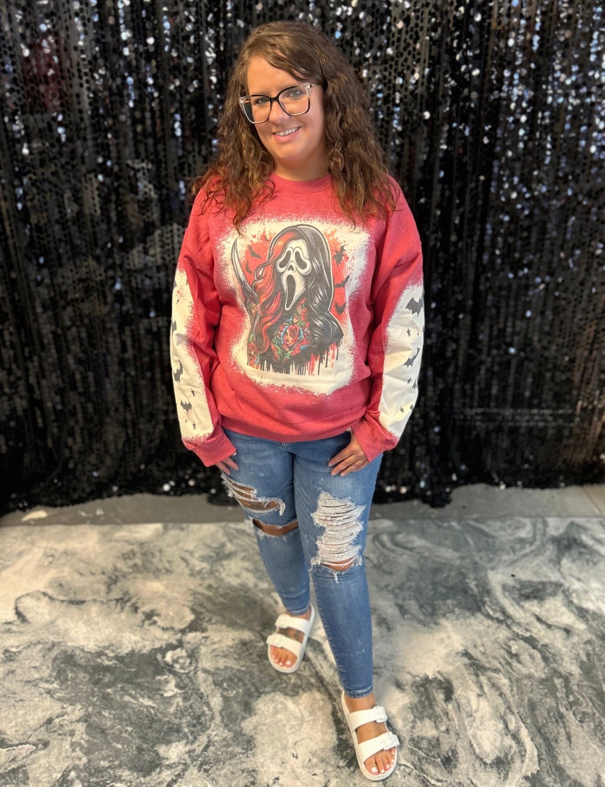 Ghostface Bleached Sweatshirt
