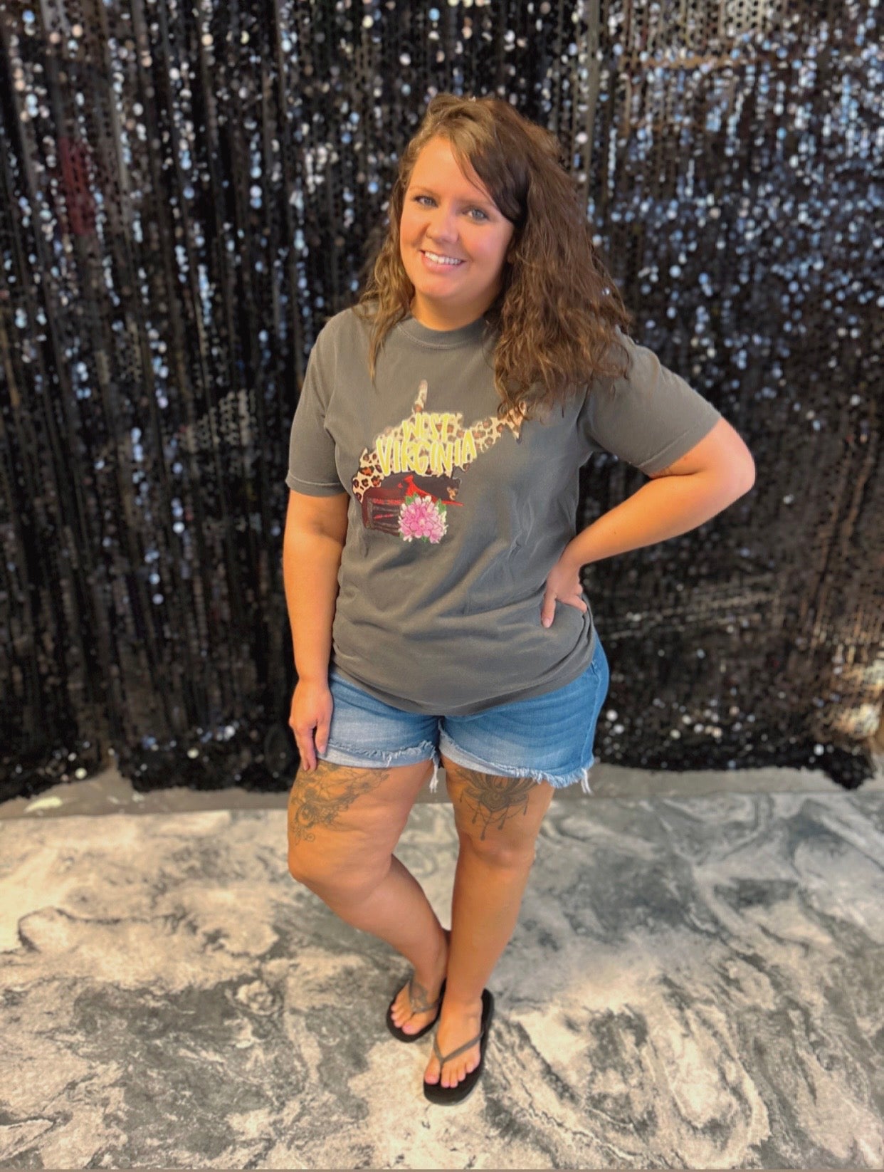 WV State Hand Drawn Tee
