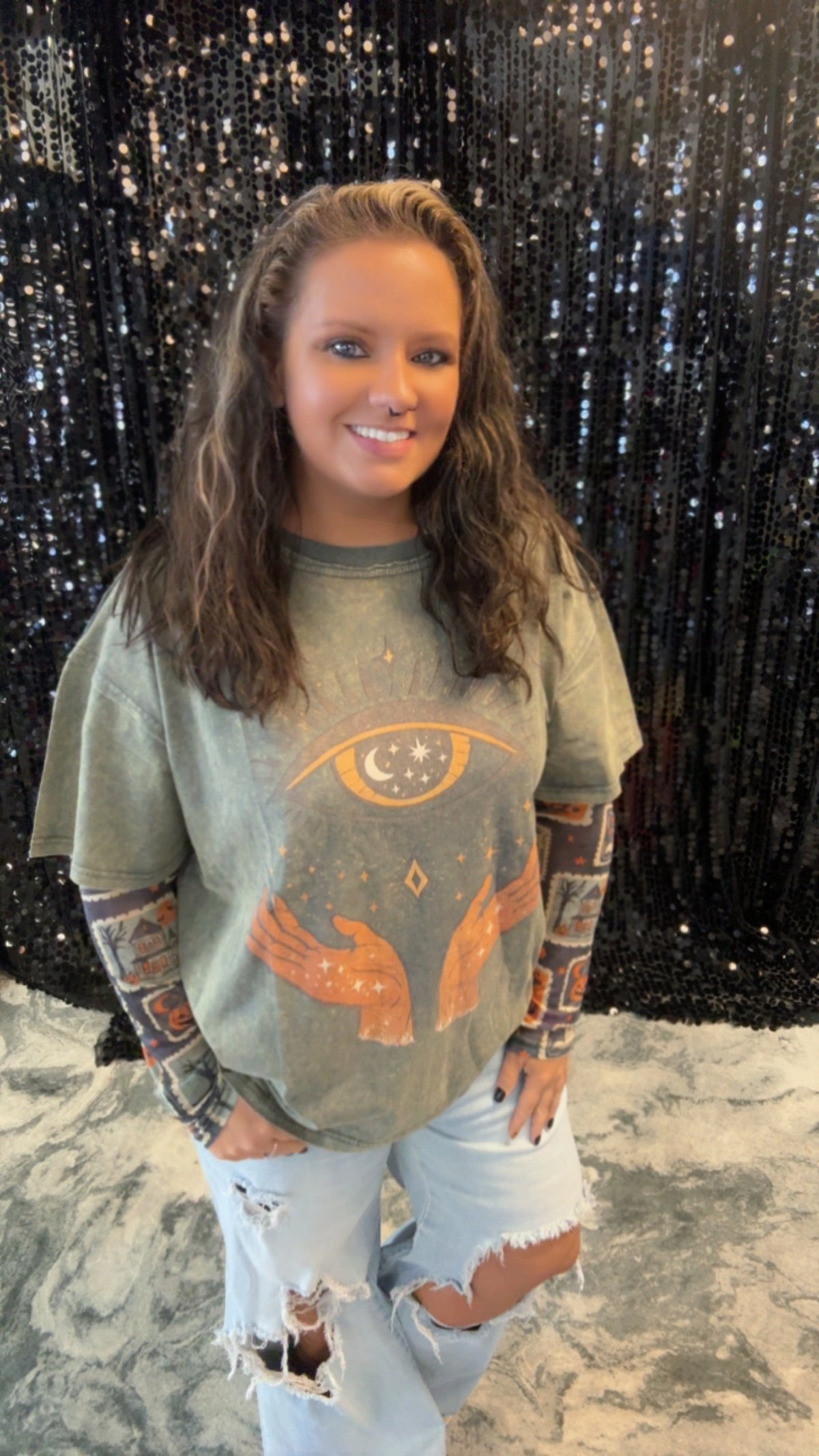 Evil Eye Oversized Tee