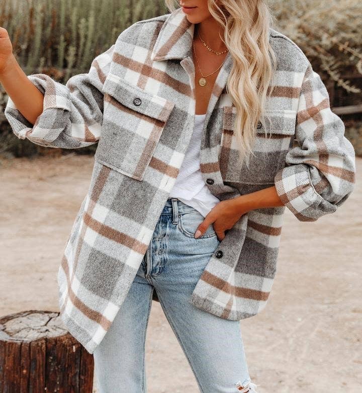 Grey Flannel Shacket