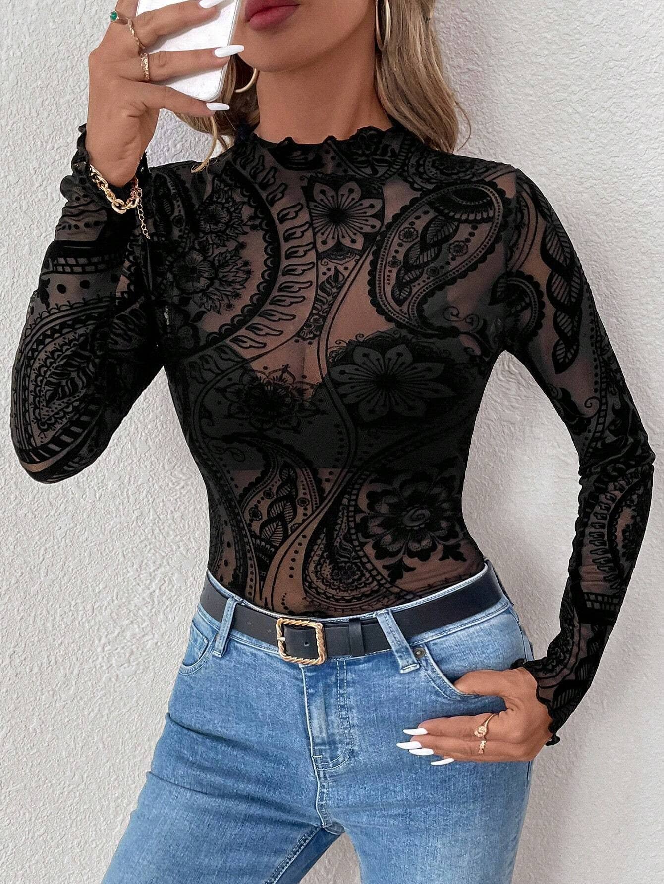 Vintage Mesh Top
