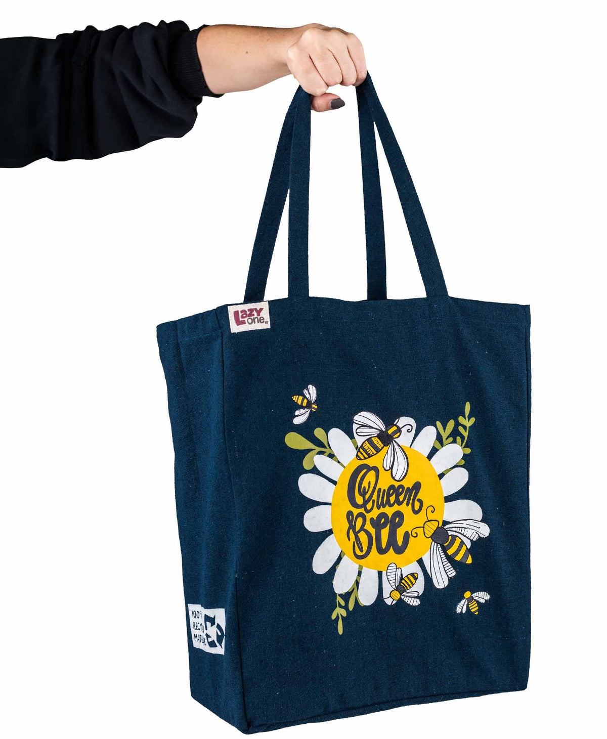 Queen Bee Canvas Tote Bags, Reusable Shopping Bags
