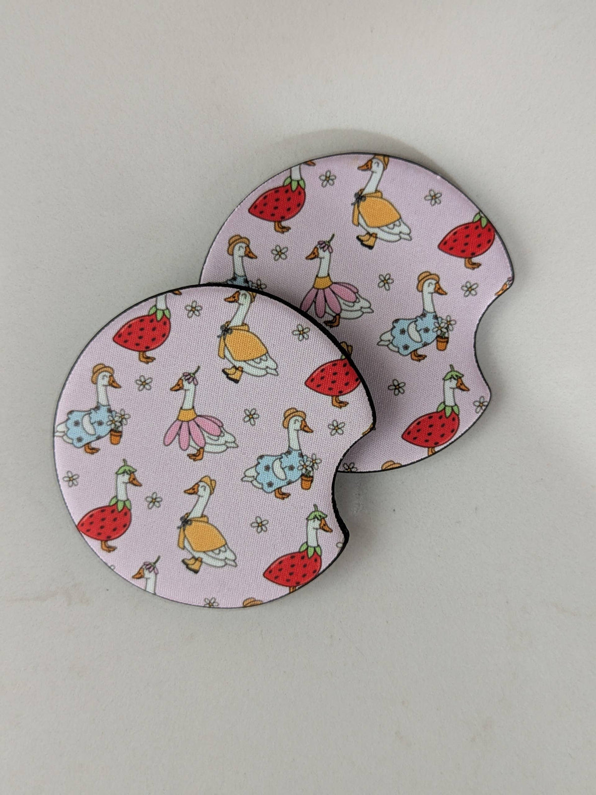 Silly Goose Car Coasters: Summer goose