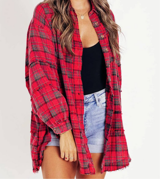 Oversized Long Flannel