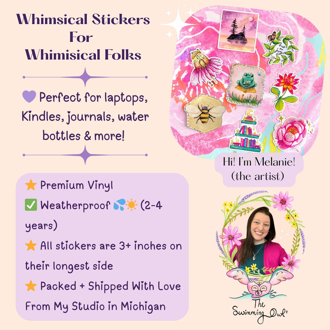 Celestial Bookshelf Sticker