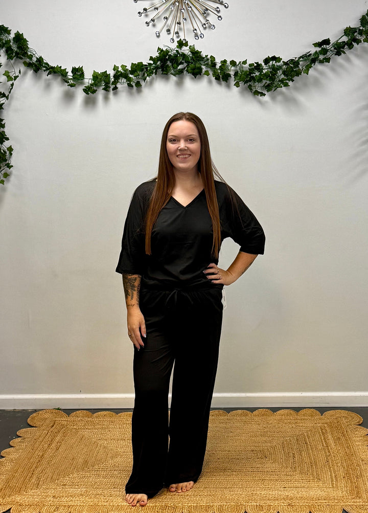 Batwing Top & Bottoms Lounge Set