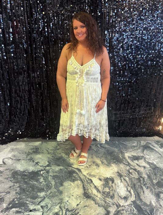 V-Neck Bohemian Dress