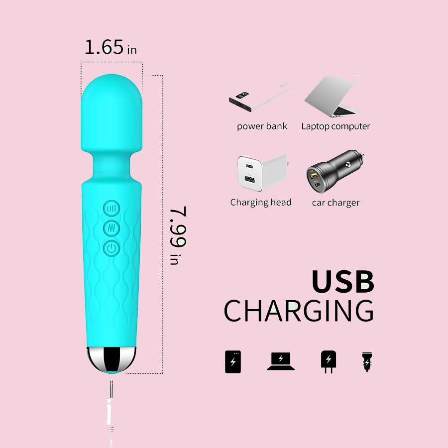 10-frequency vibrator: Light Blue