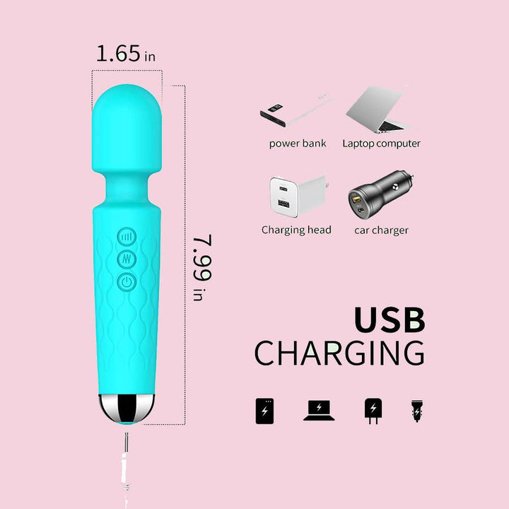 10-frequency vibrator: Light Blue