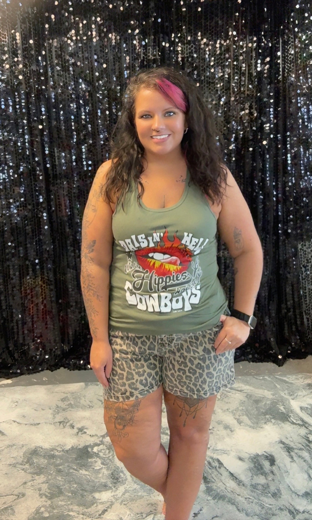 Risen Leopard Shorts