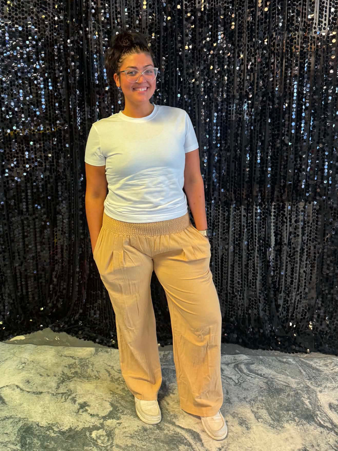 Loose Fit Linen Pants