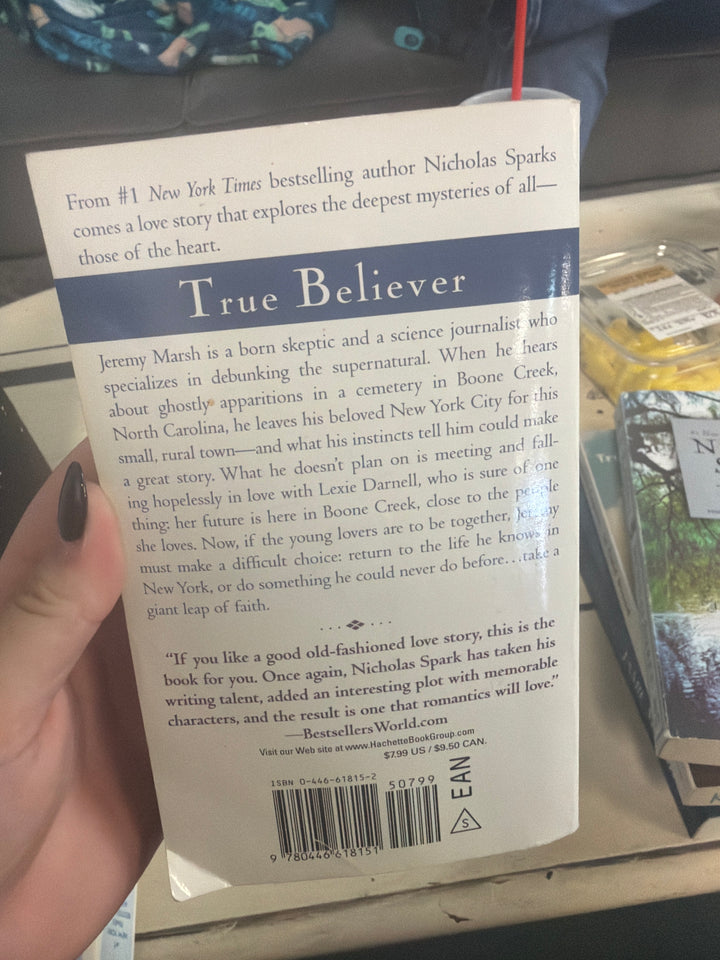 True believer by Nicholas sparks