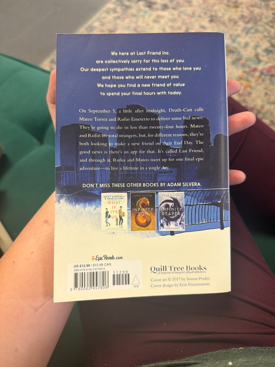 They both die at the end by Adam Silvera