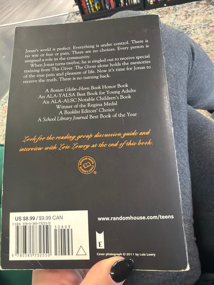 The giver by Lois lowery