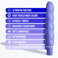 Load image into Gallery viewer, Luxe - Anastasia - 10 Functions Spiral Silicone Vibrator: Periwinkle
