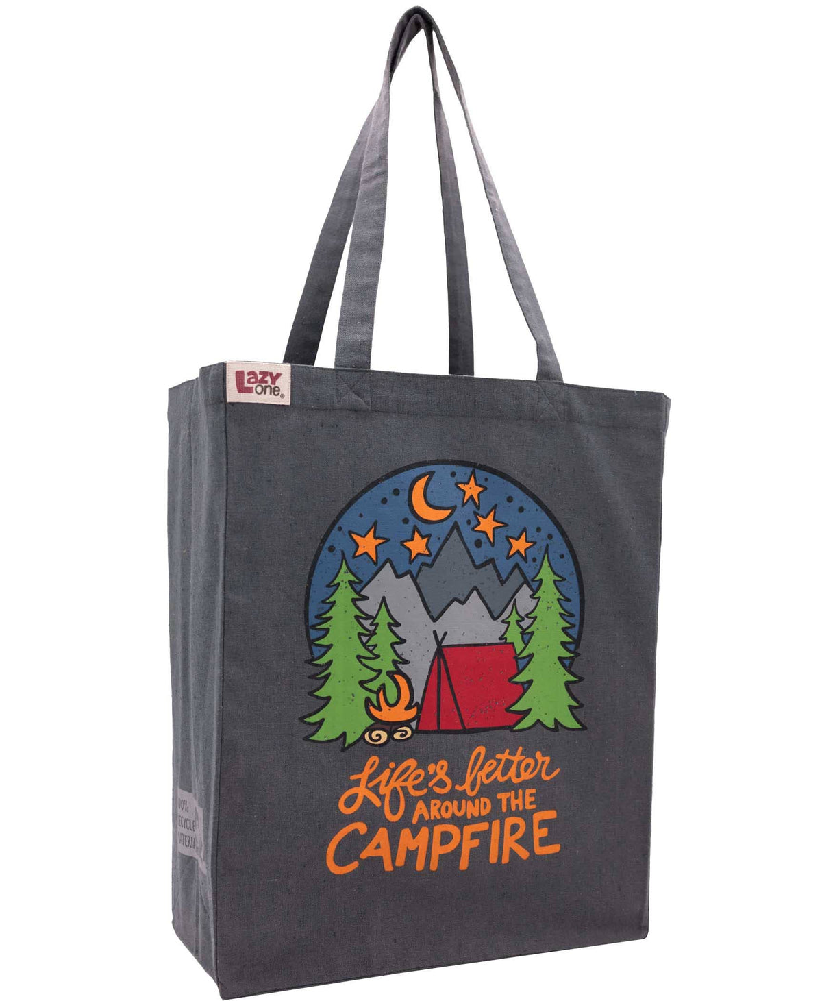 Dream Under Stars Canvas Tote Bags, Reusable Shopping Bags