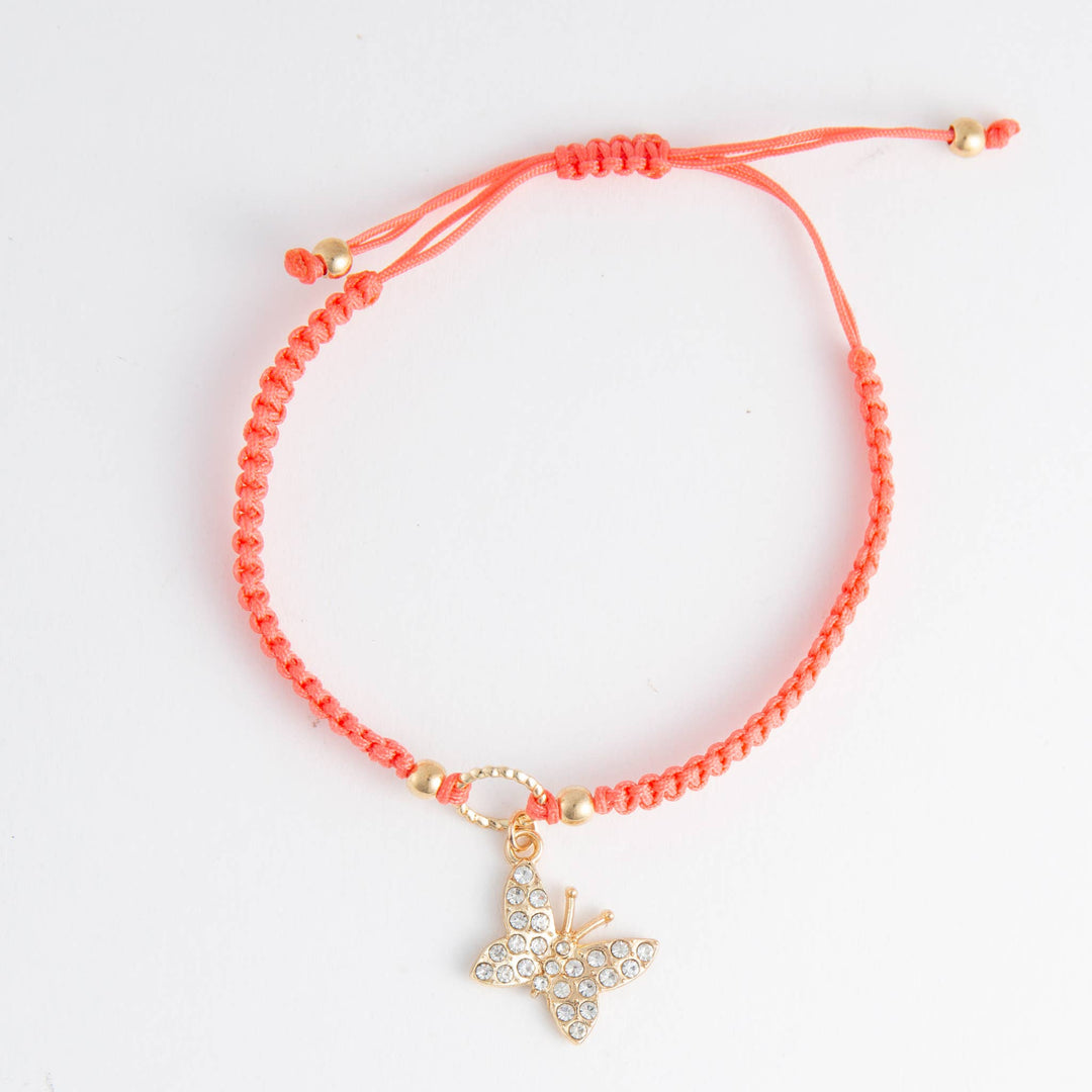 Adjustable Butterfly Anklet