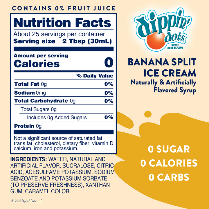 Dippin' Dots® Banana Split Ice Cream Syrup