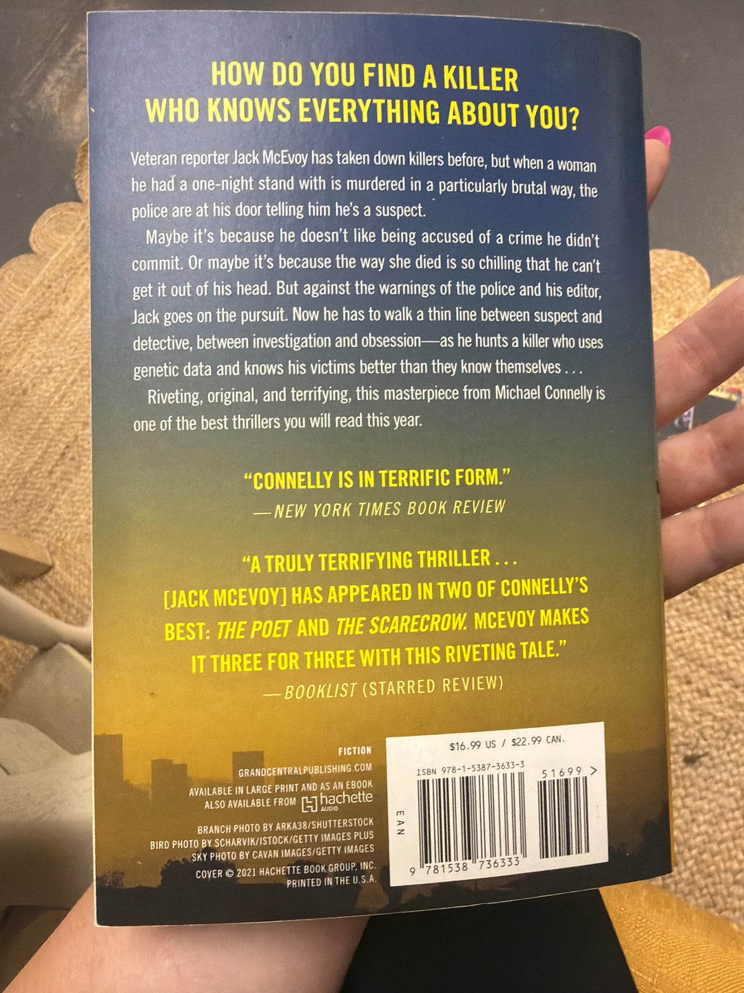 Fair warning by Michael Connelly