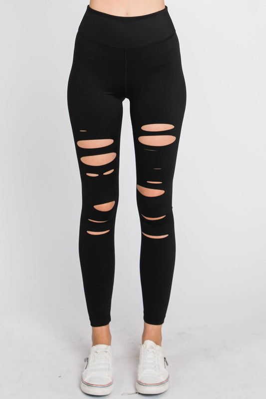 Juliana Laser Cut Leggings