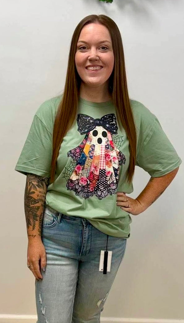 Lace Patchwork Ghost Tee