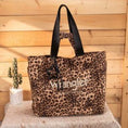 Load image into Gallery viewer, Large Leopard Wrangler Tote

