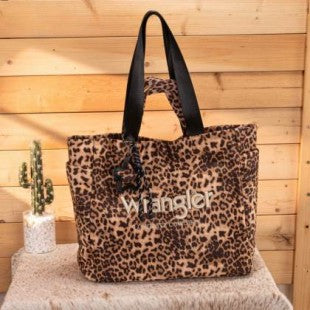 Large Leopard Wrangler Tote