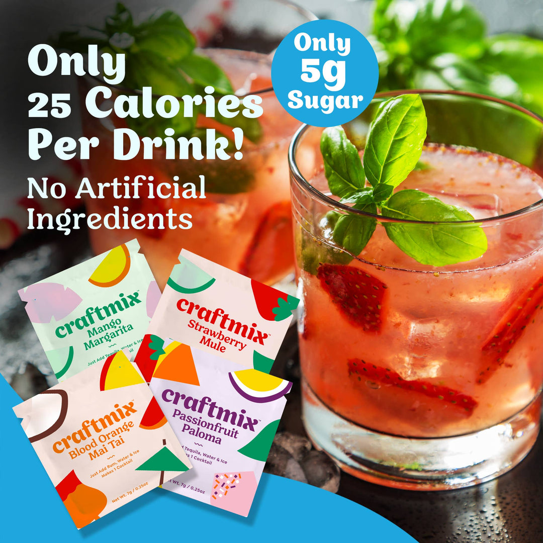 Cocktail Mixers - 12 Servings Variety Pack
