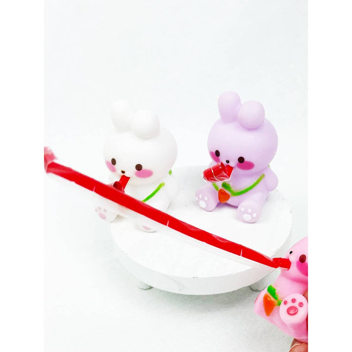 Cute Bunny Roll Up Tongue Squeeze Toy