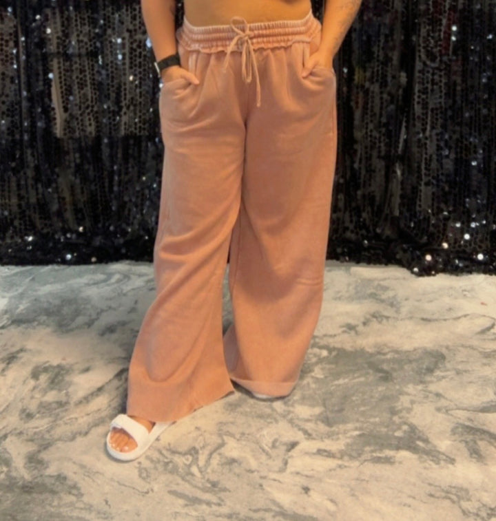 Acid Wash Fleece Sweatpants