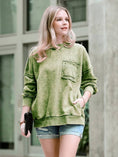 Load image into Gallery viewer, Sage Green Terry Washed Pullover
