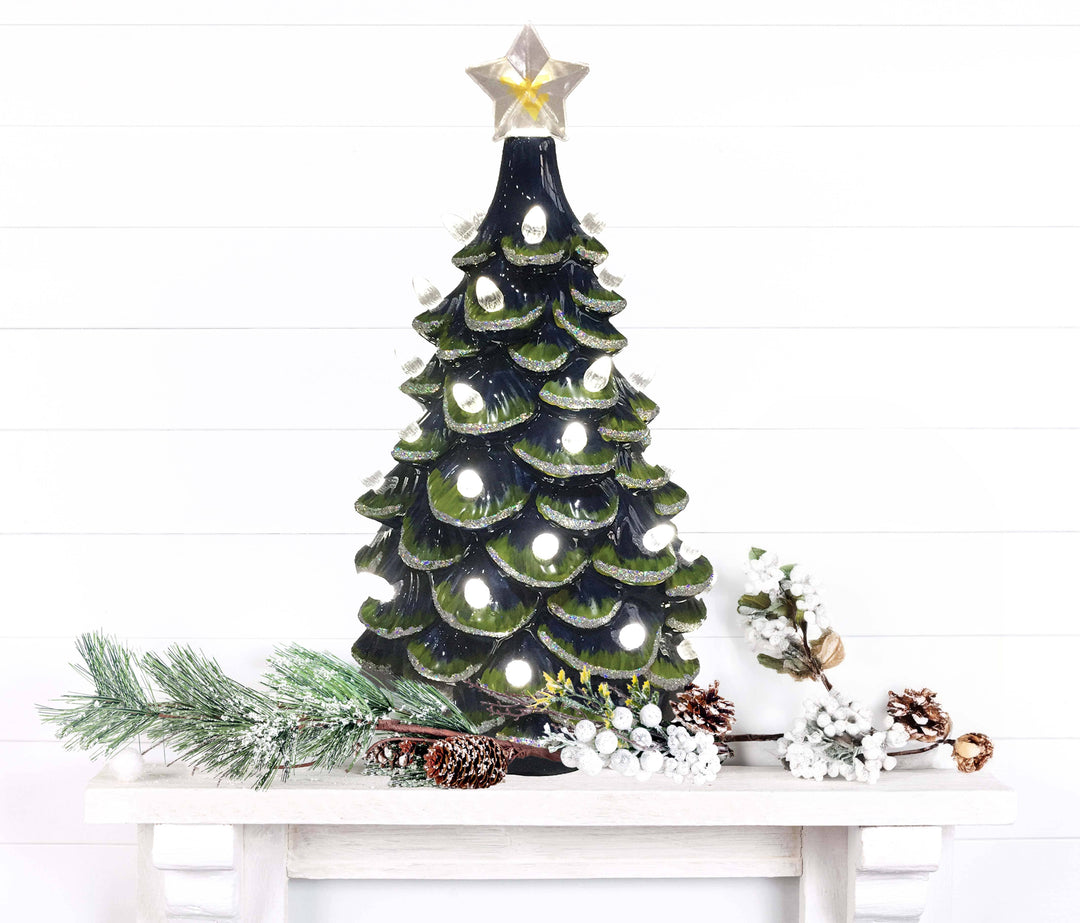 14" West Virginia Ceramic Tree