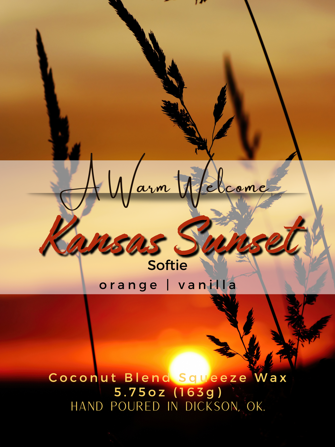 West Virginia Sunset Squeeze Wax