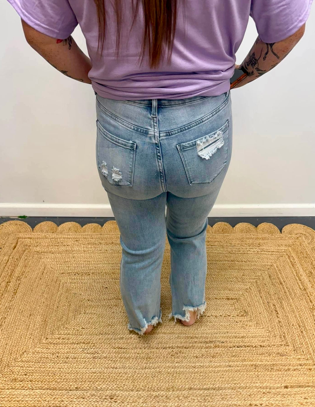 Blakely Distressed Crop Jeans