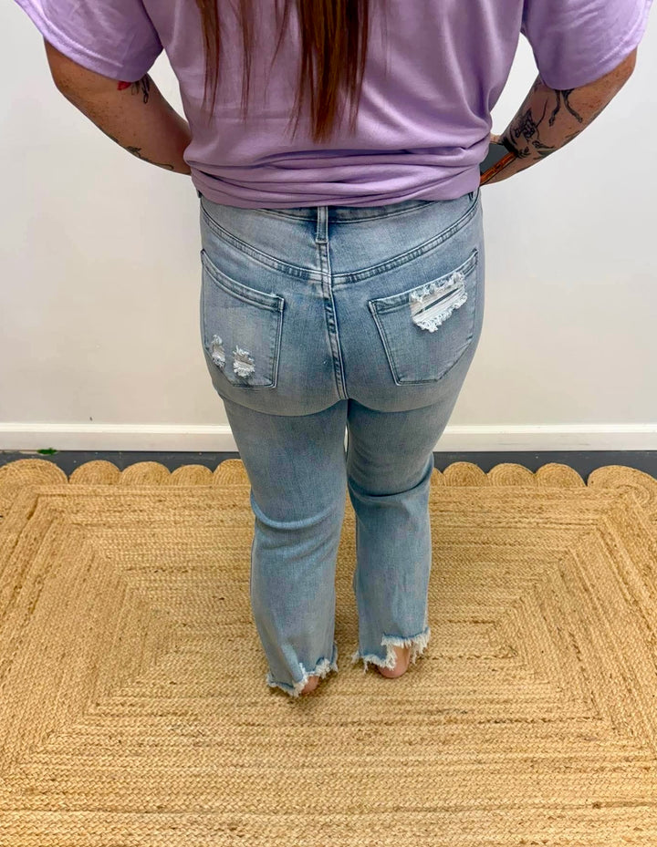 Blakely Distressed Crop Jeans