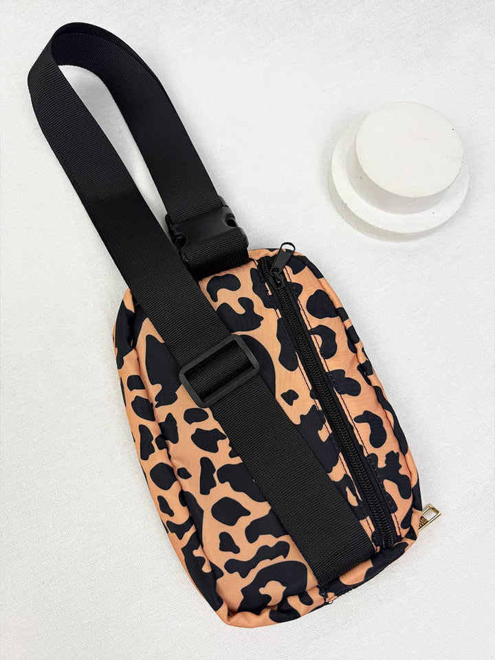 Leopard Print Crossbody Bag