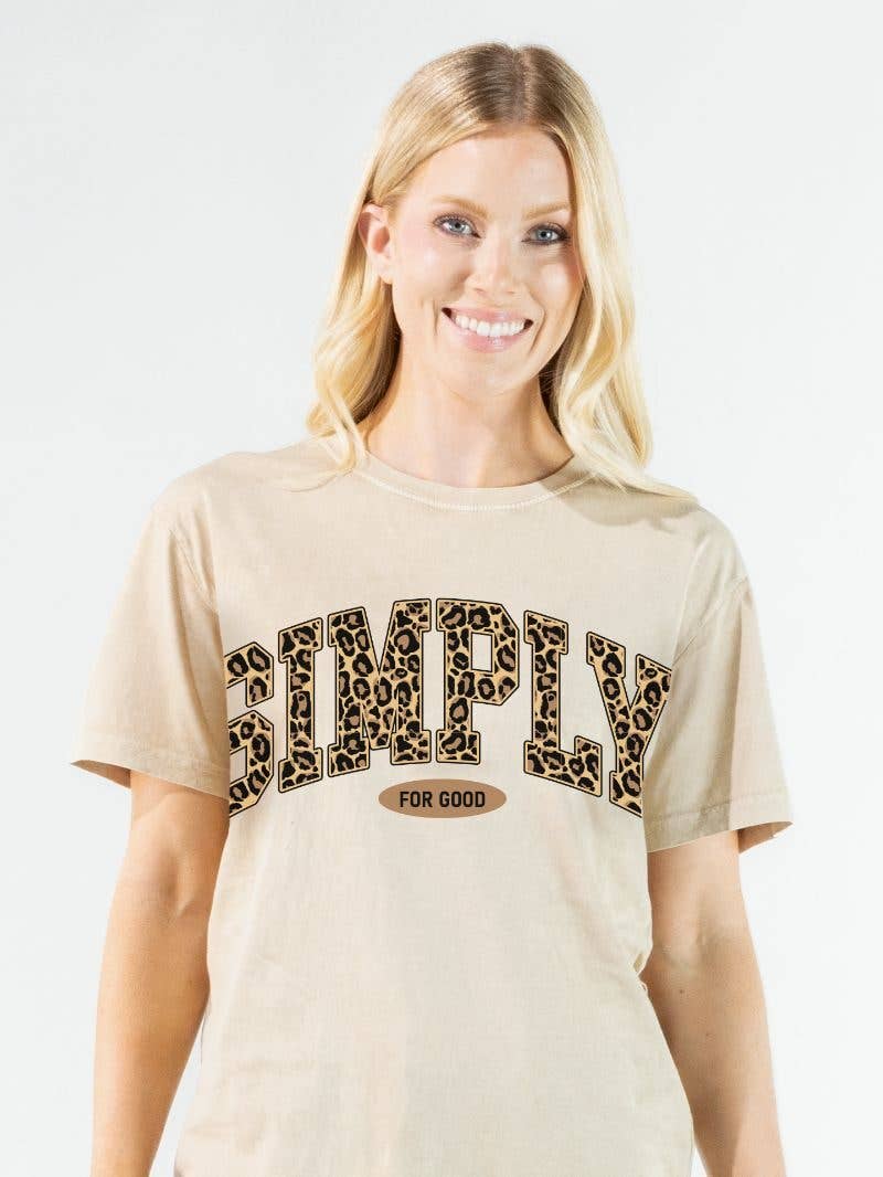 SS Leopard Logo Tee