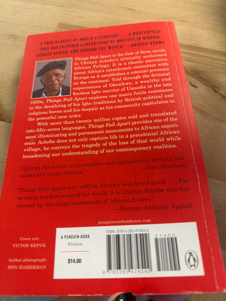 Things fall apart by chinua Achebe