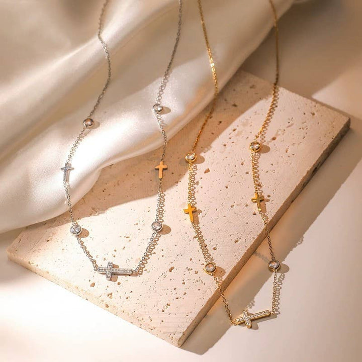 Silver Cross Necklace