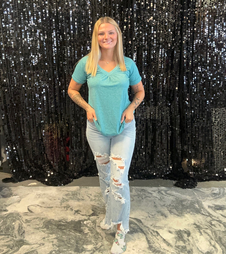 Blakely Distressed Crop Jeans