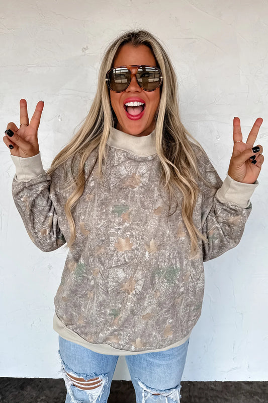 PREORDER Blakley Camo Mock Neck